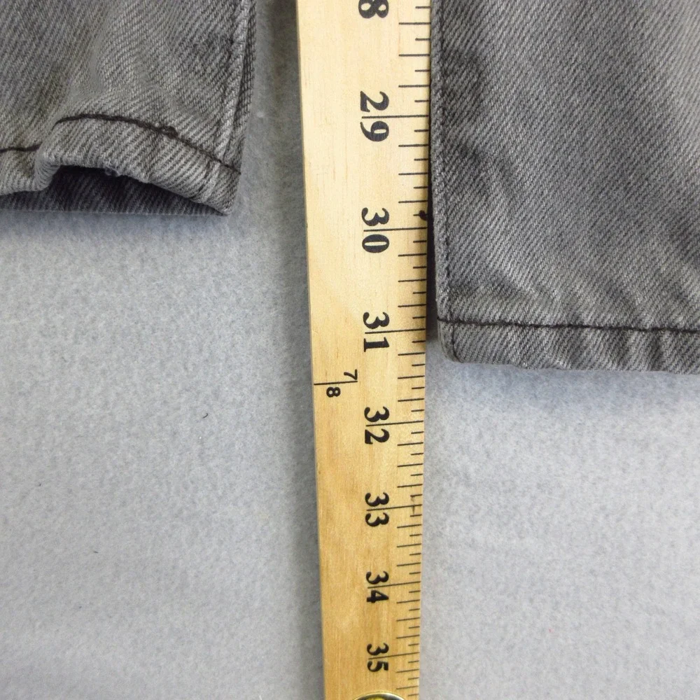 Levis Premium 501 Jeans Mens 34x32 (34x31) Gray Button Fly 100% Cotton EUC